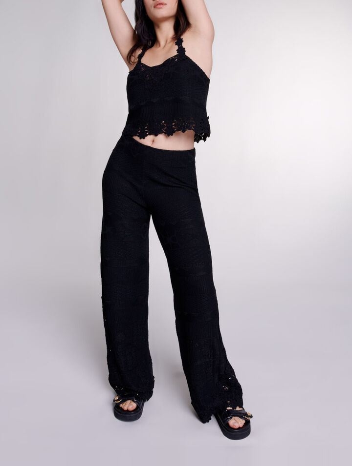 Pantalon en crochet
