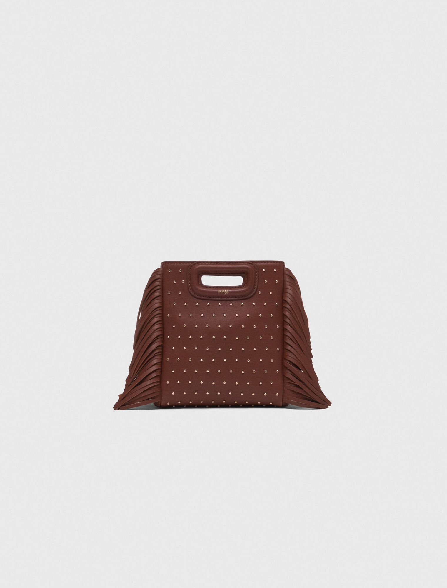 Sac M mini en cuir et studs