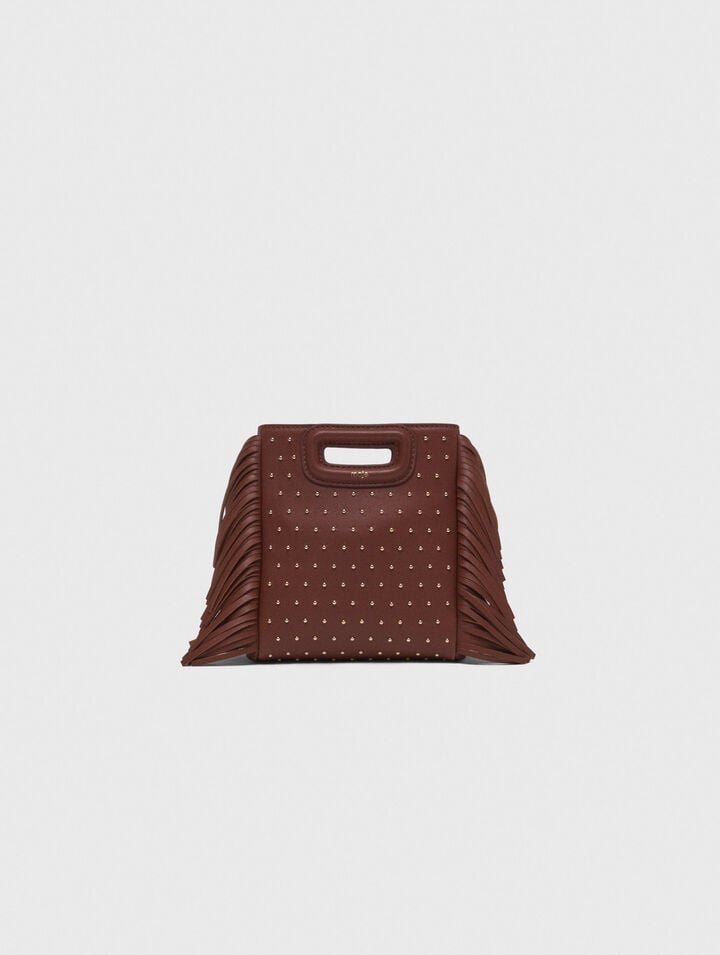 Sac M mini en cuir et studs