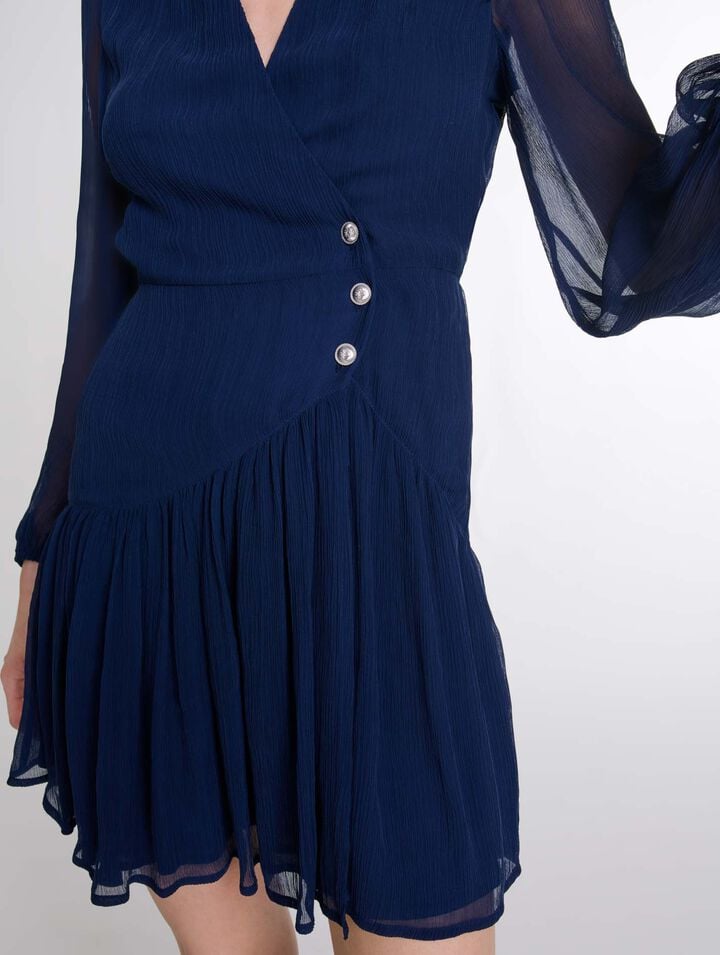 Robe courte volantée