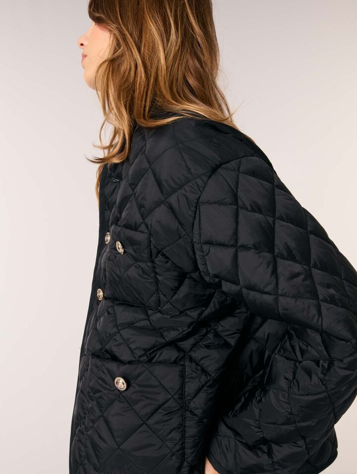 Reversible quilted coat