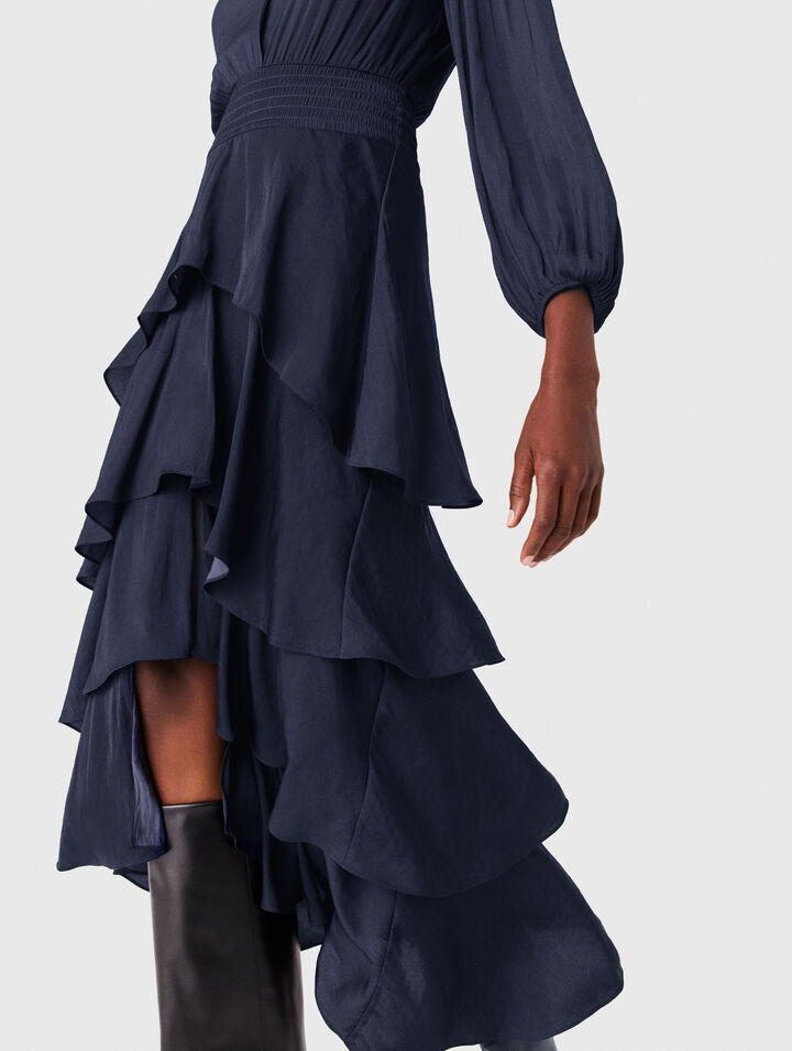 Ruffled maxi dress