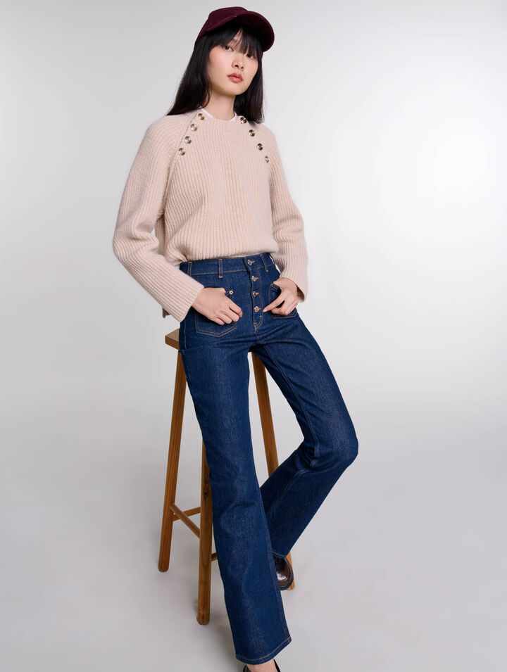 Jean denim à poches