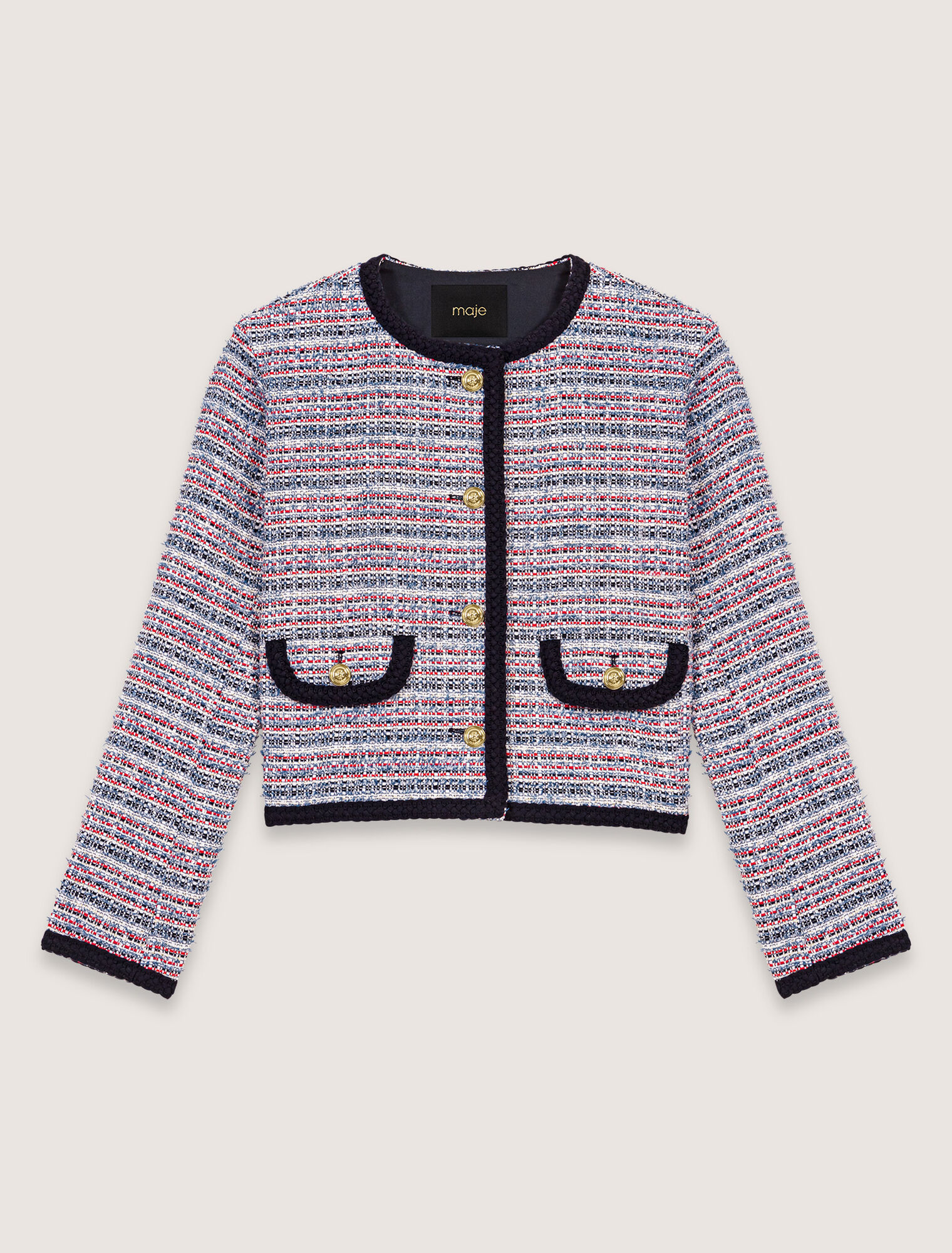 Veste courte en tweed