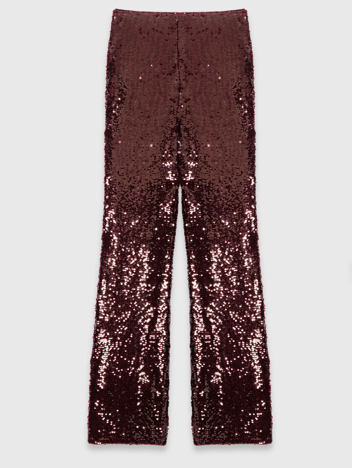 Pantalon brodé de sequins
