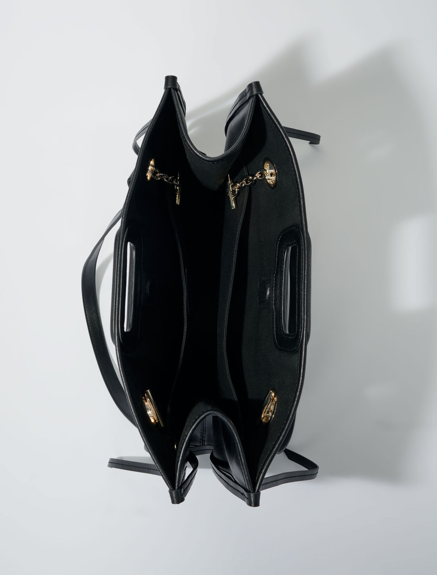 Cabas en cuir à franges