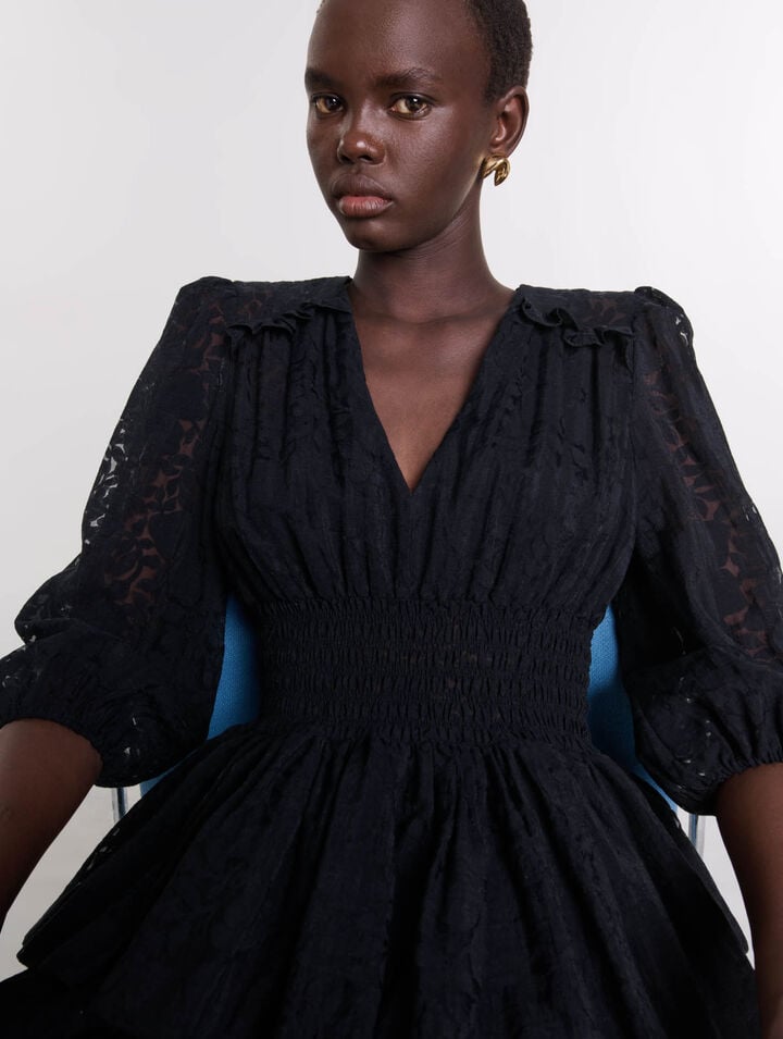 Robe trompe l'&oelig;il &agrave; motif