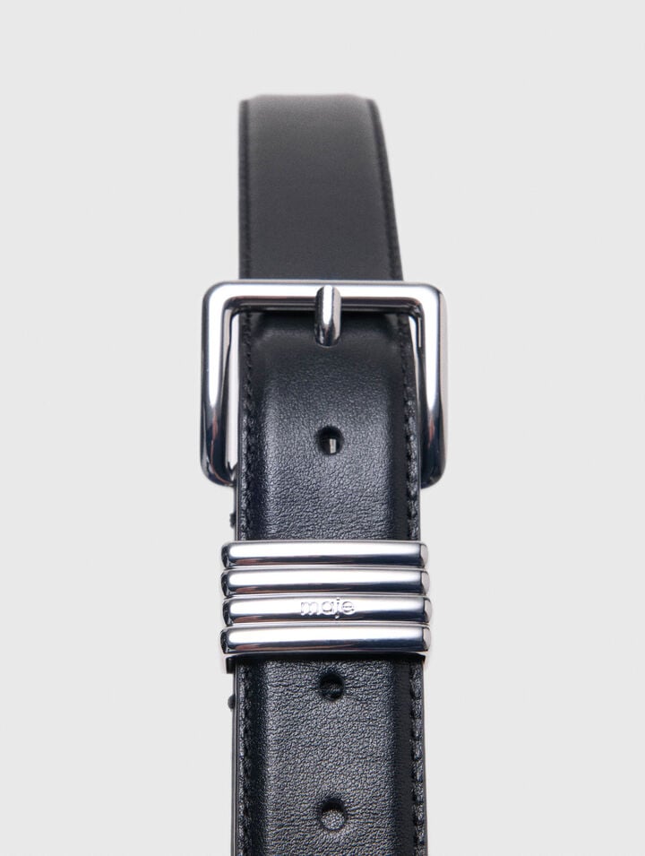 Ceinture en cuir lisse
