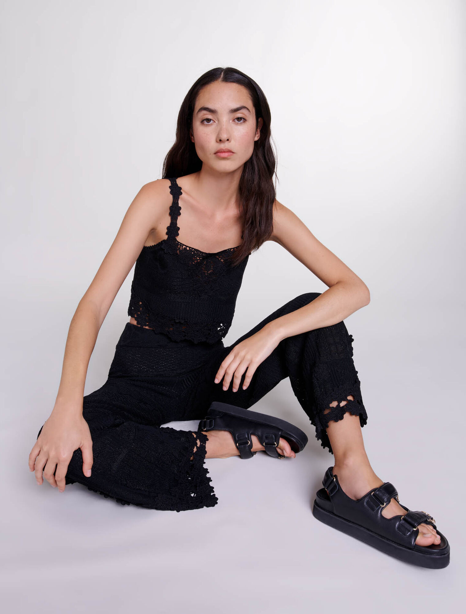 Pantalon en crochet