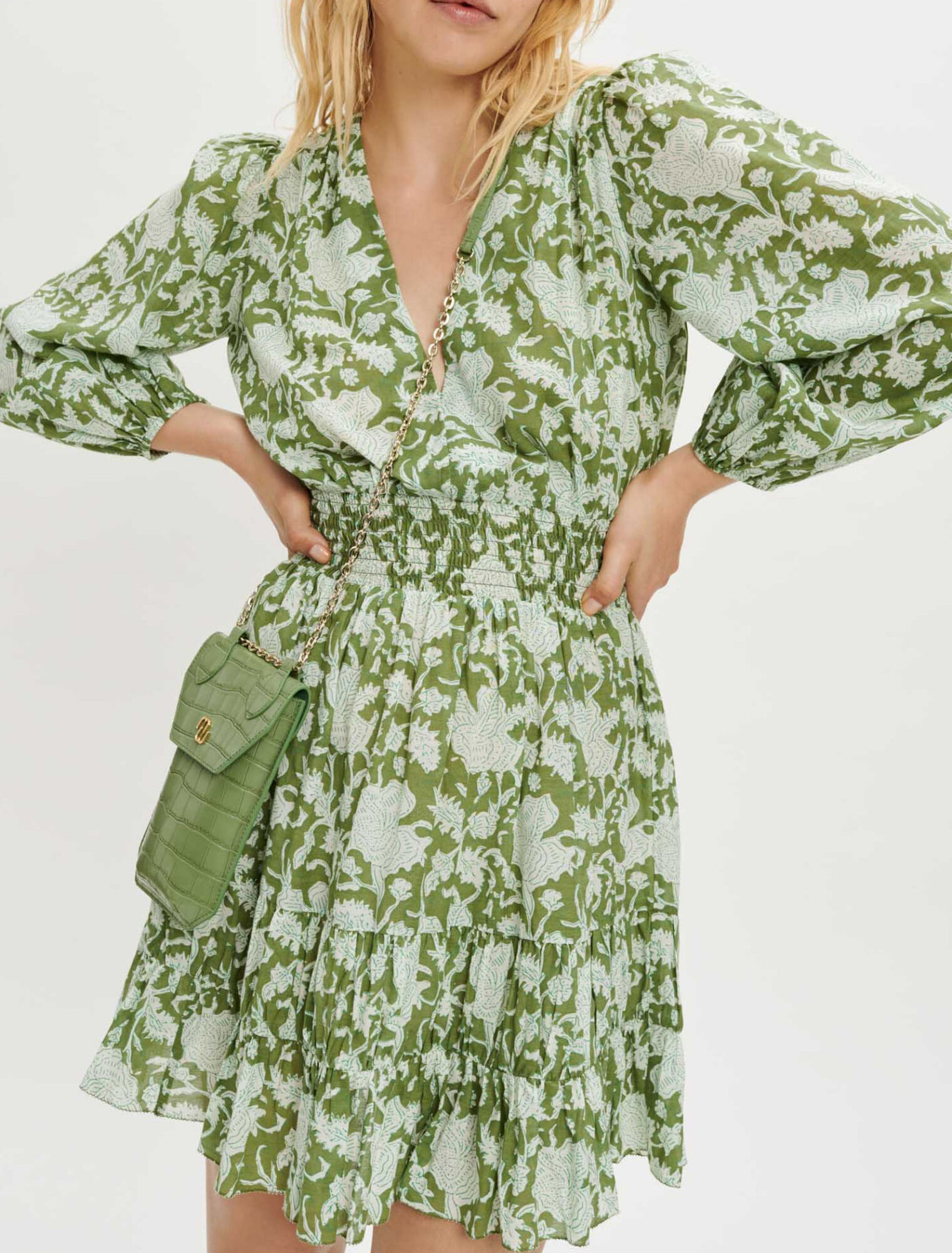Robe en coton imprimé