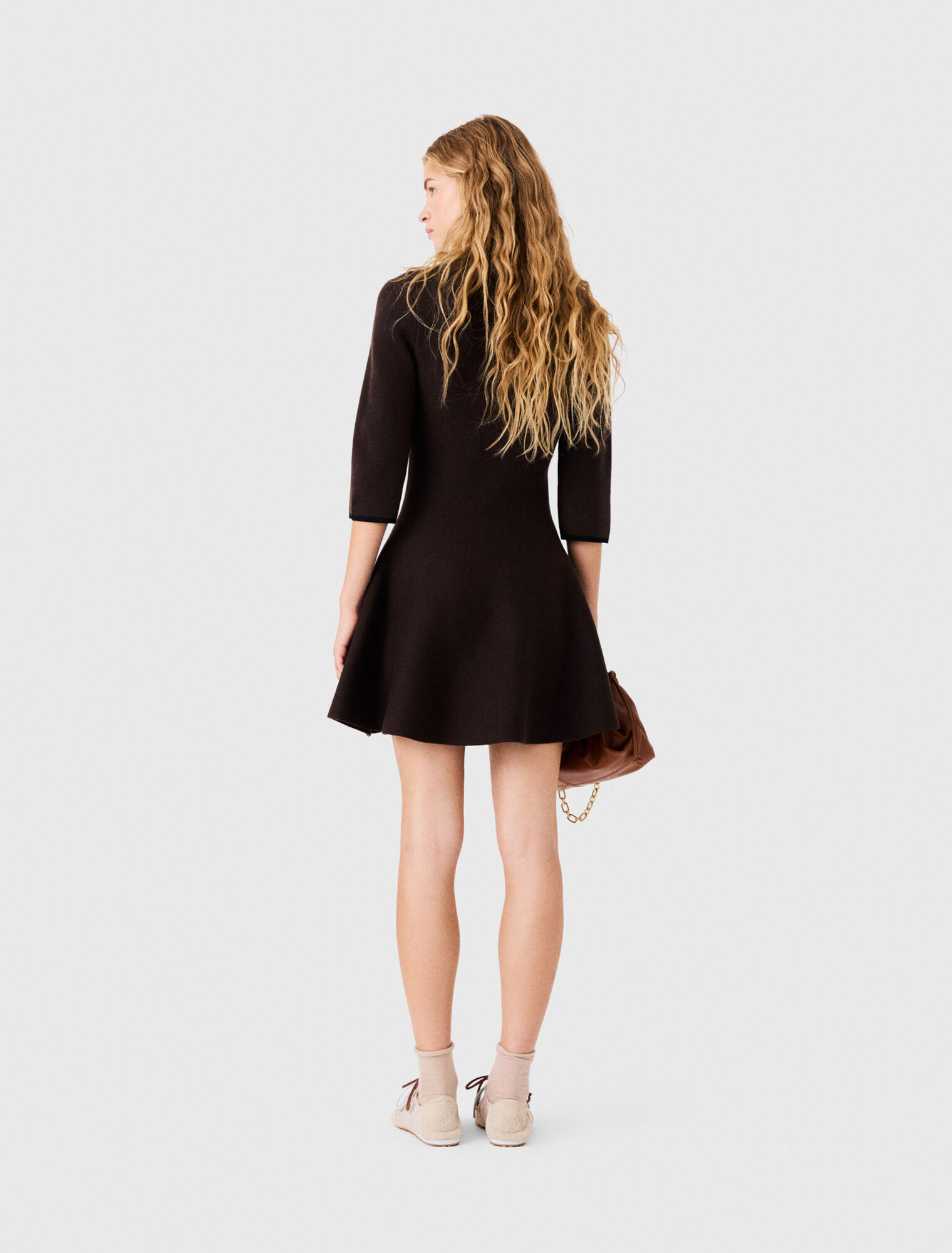 Knit polo dress
