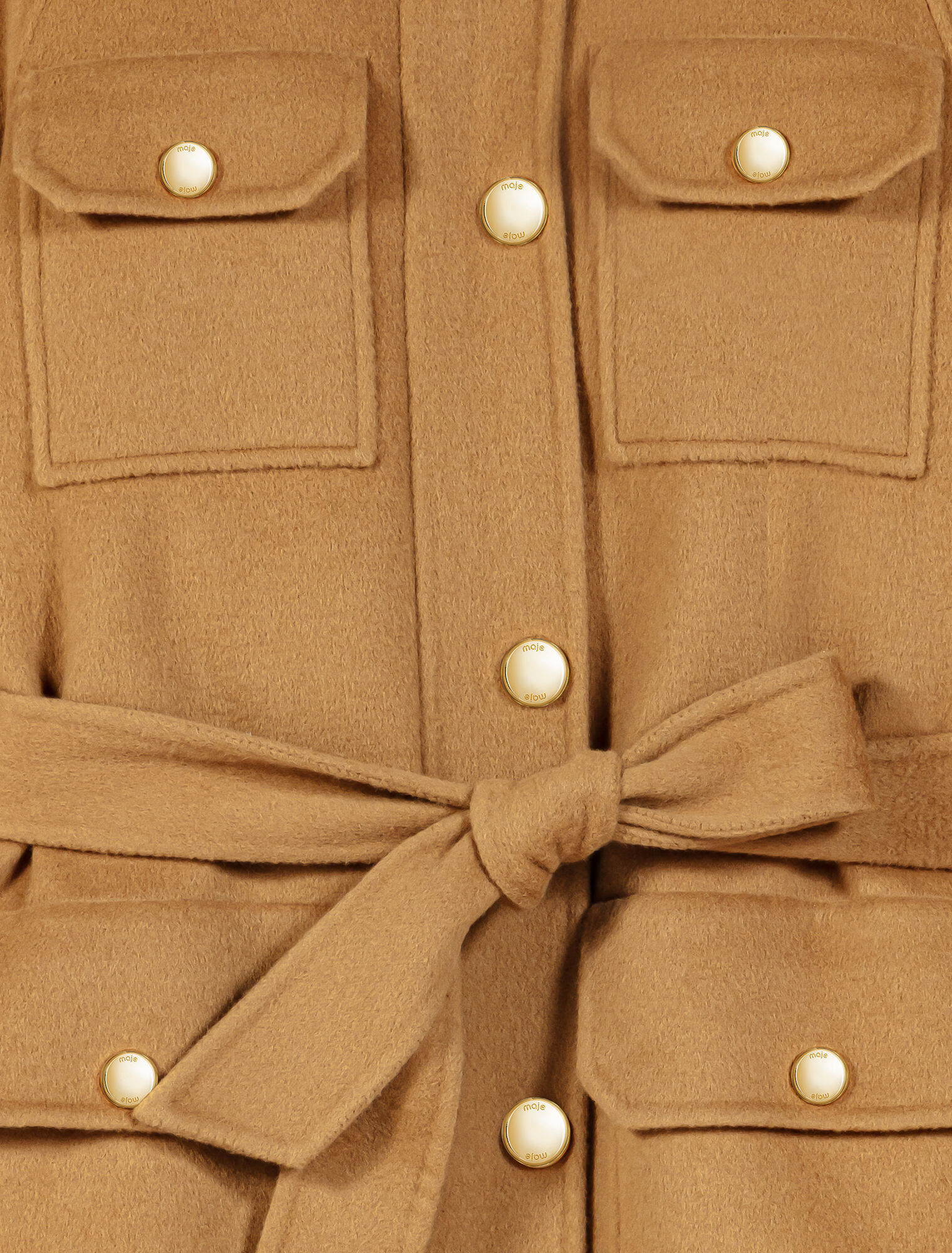Mid-length wool coat
