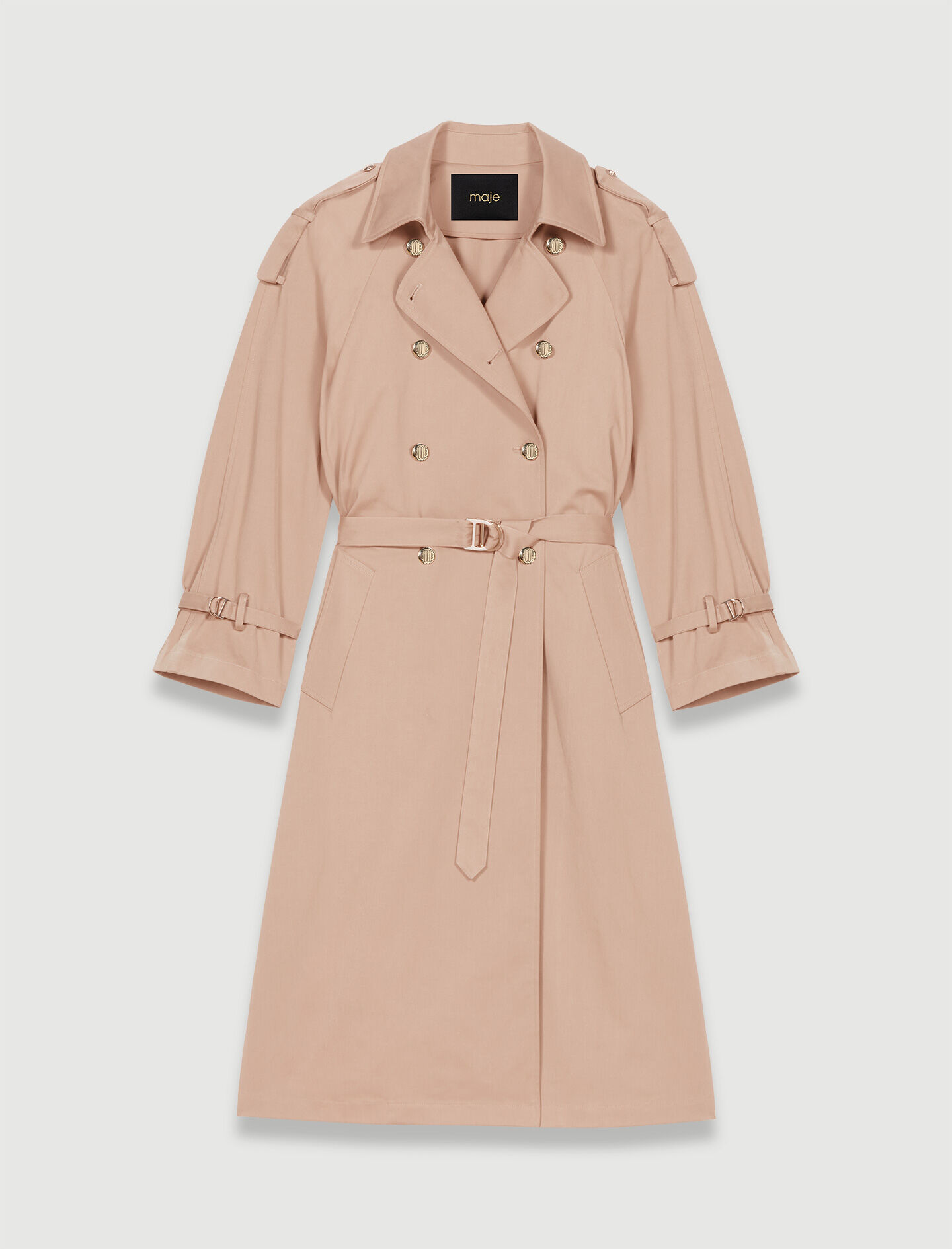 Oversized trench coat Natural For Women | Maje