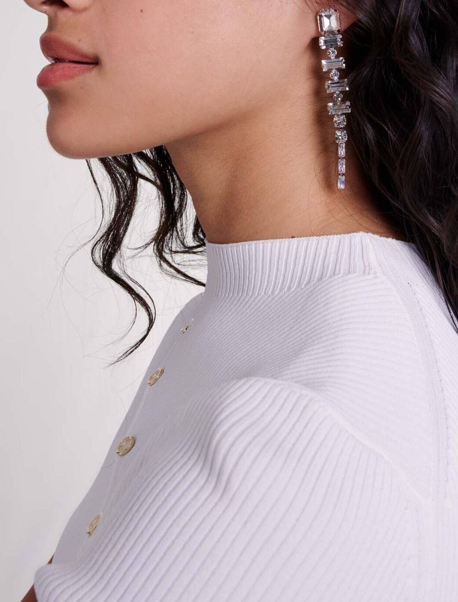 Boucles d'oreilles strass cascade