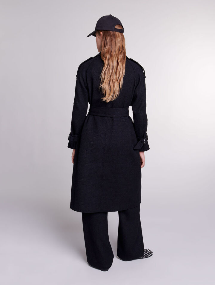 Trench en tweed