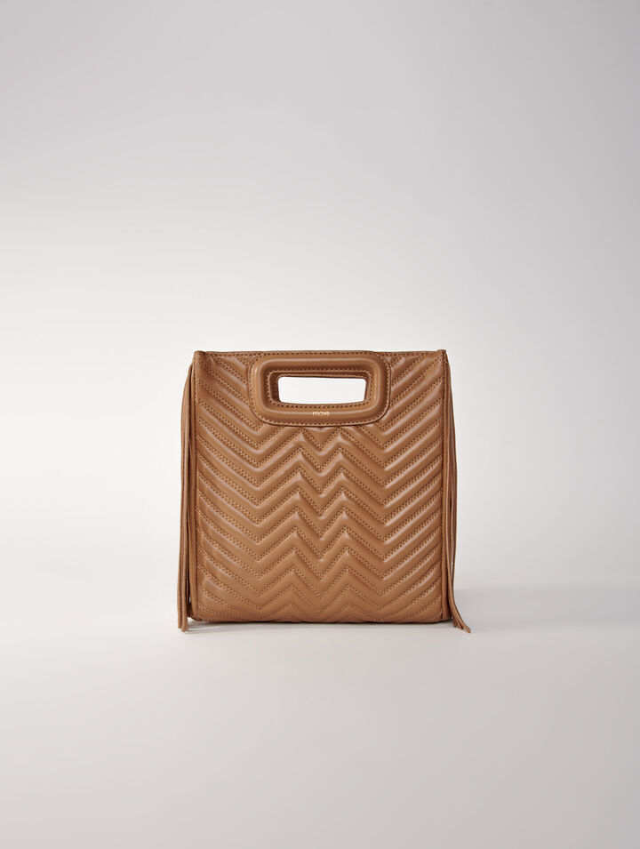 Sac M à franges matelassé