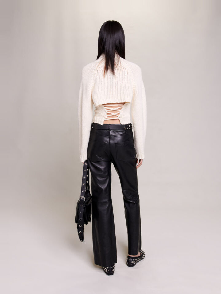 Pantalon en cuir
