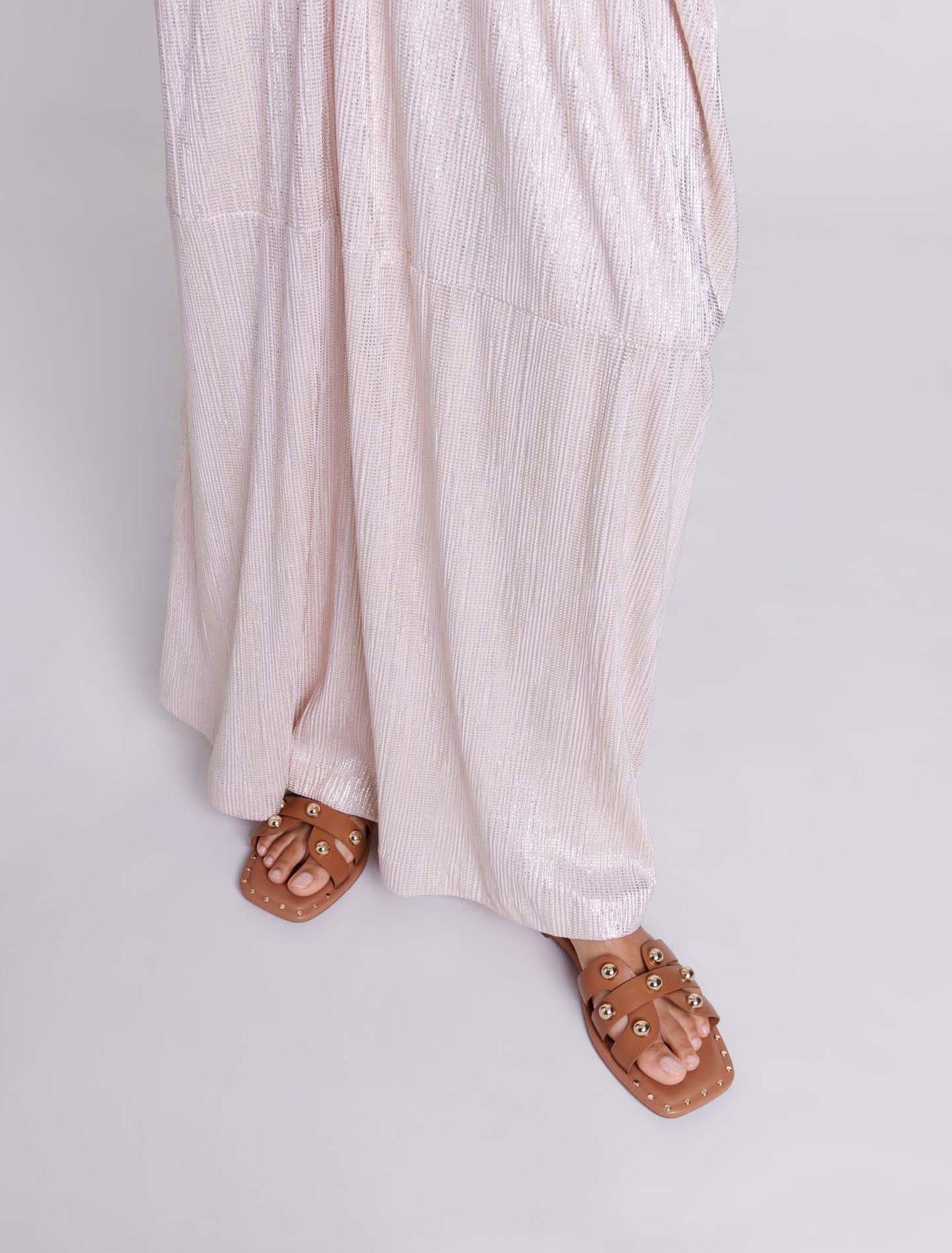 Robe longue à ceinture