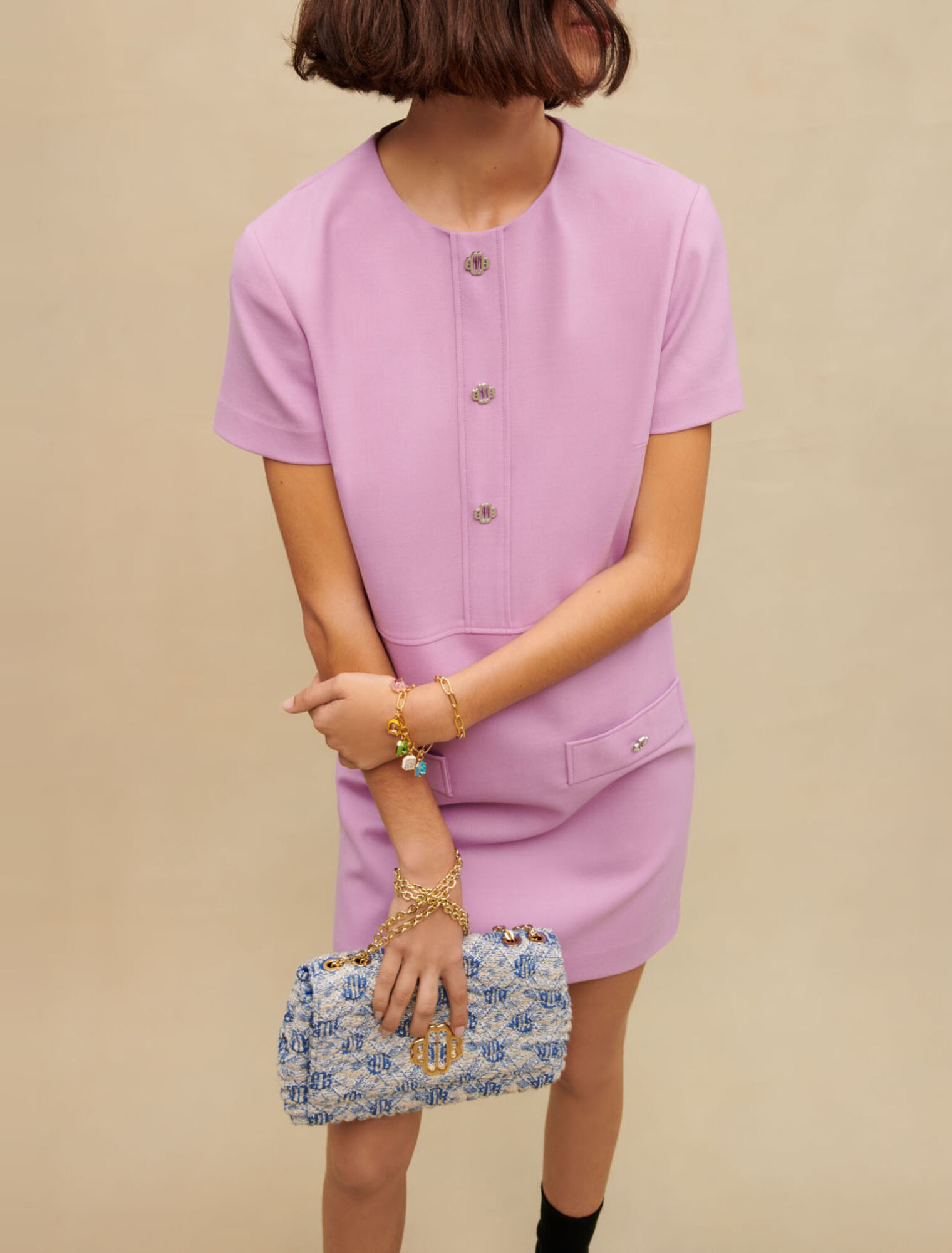 Short, straight-cut dress