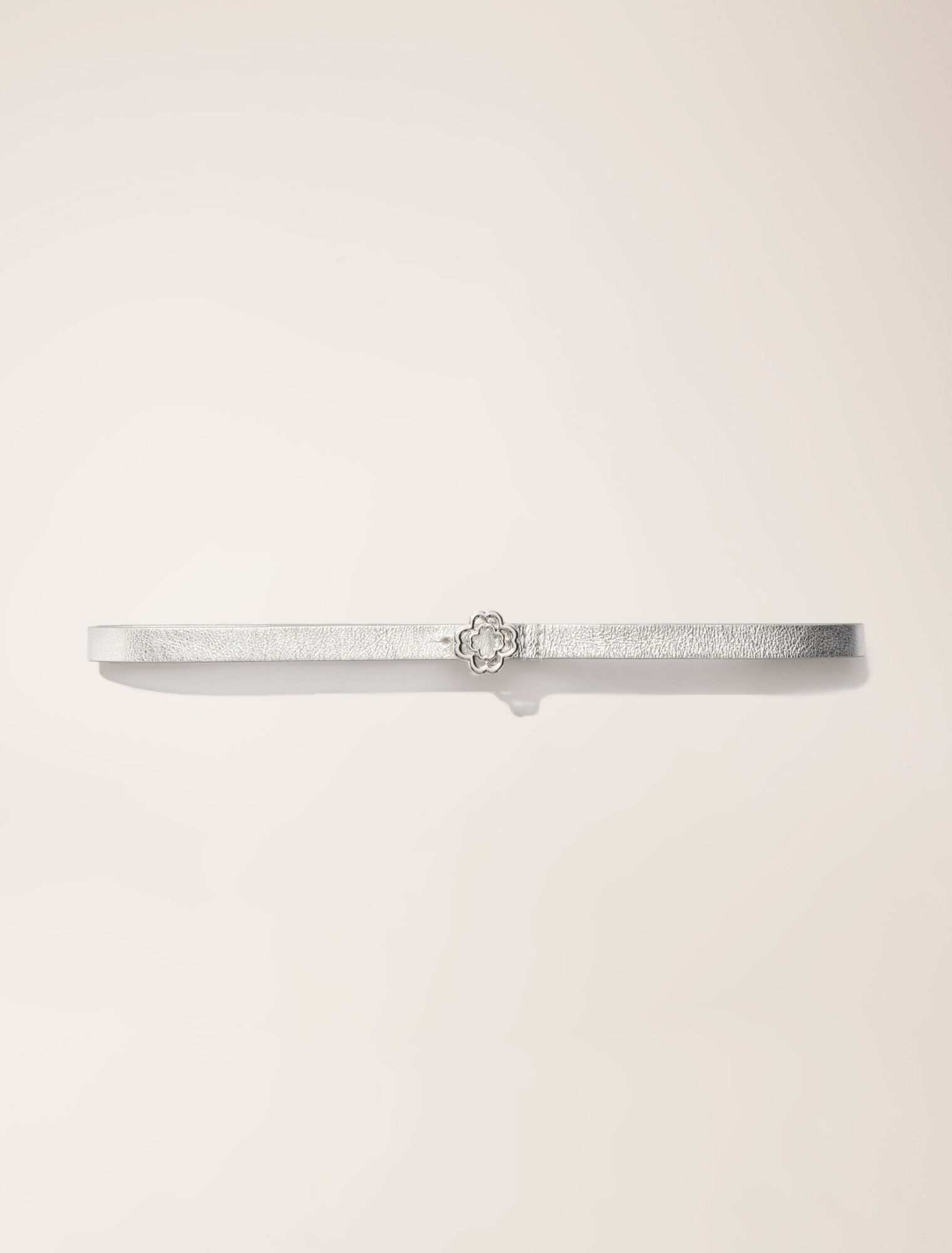 Ceinture fine à boucle Clover