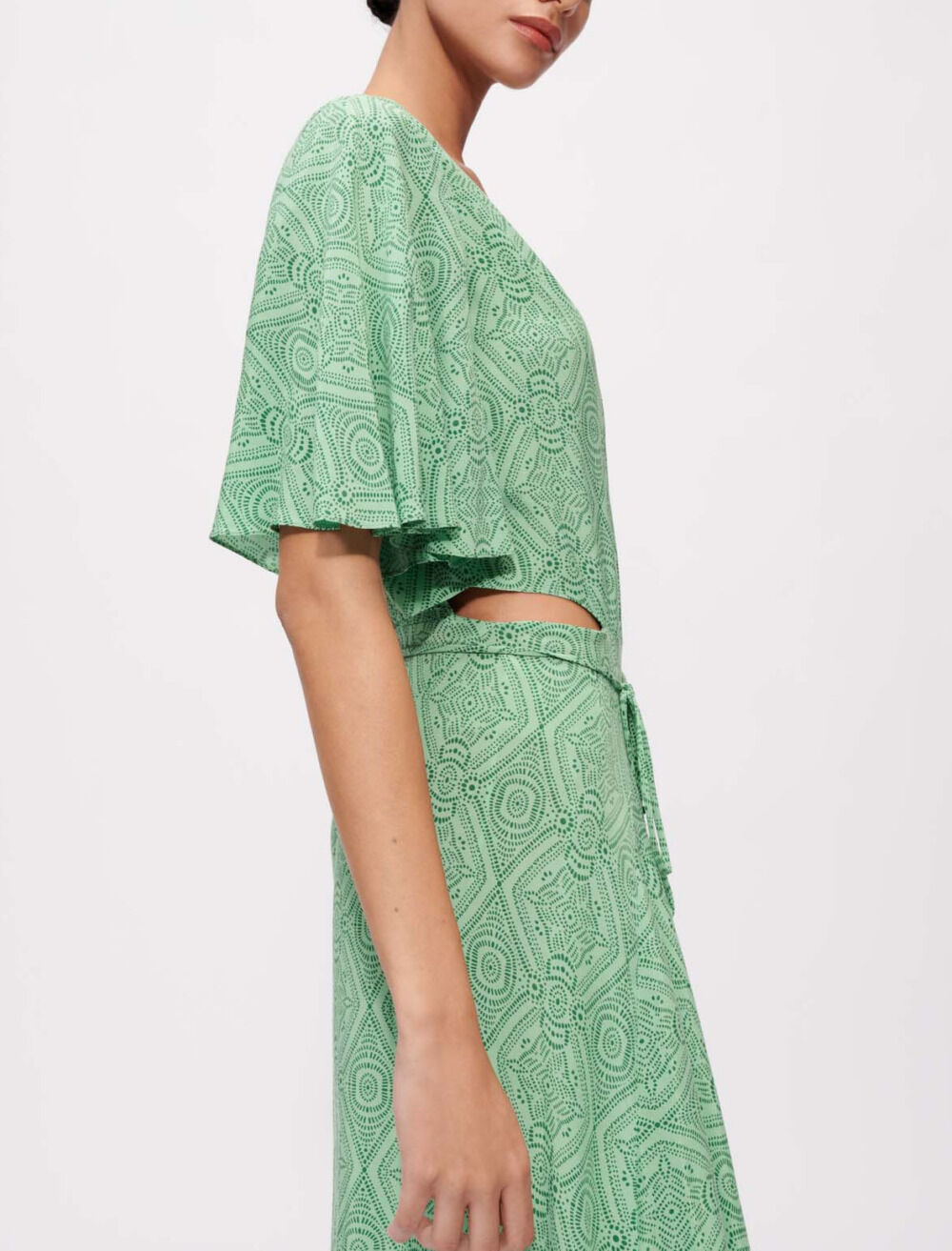 Robe foulard fluide et imprimee