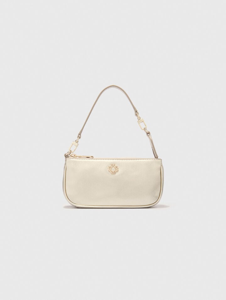 Sarah pouch en cuir métalisé