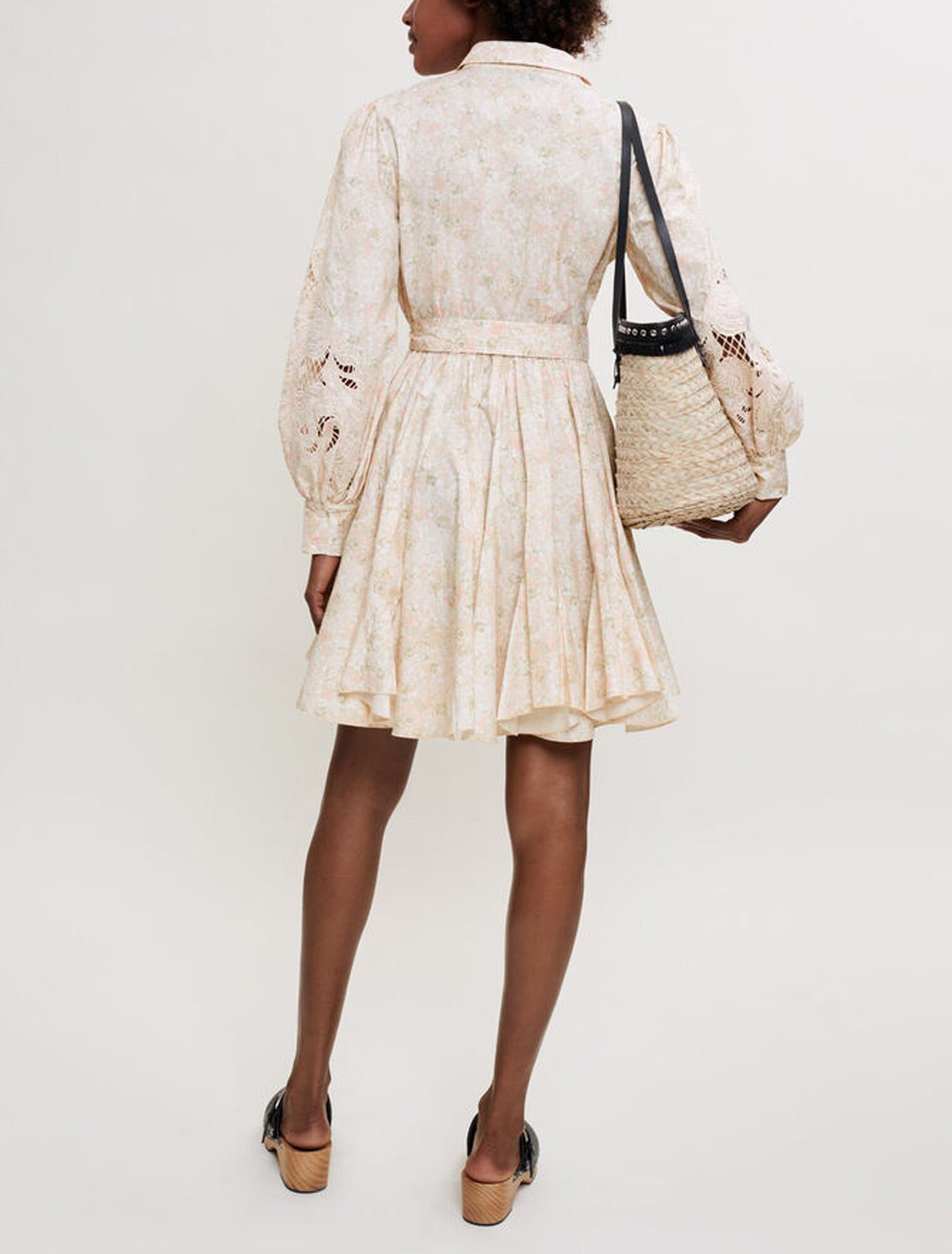 Robe chemise imprimé petites fleurs