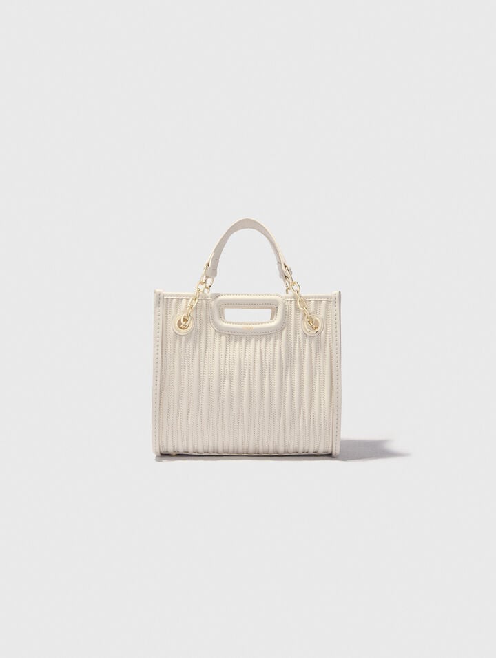 Mini cabas en cuir matelassé