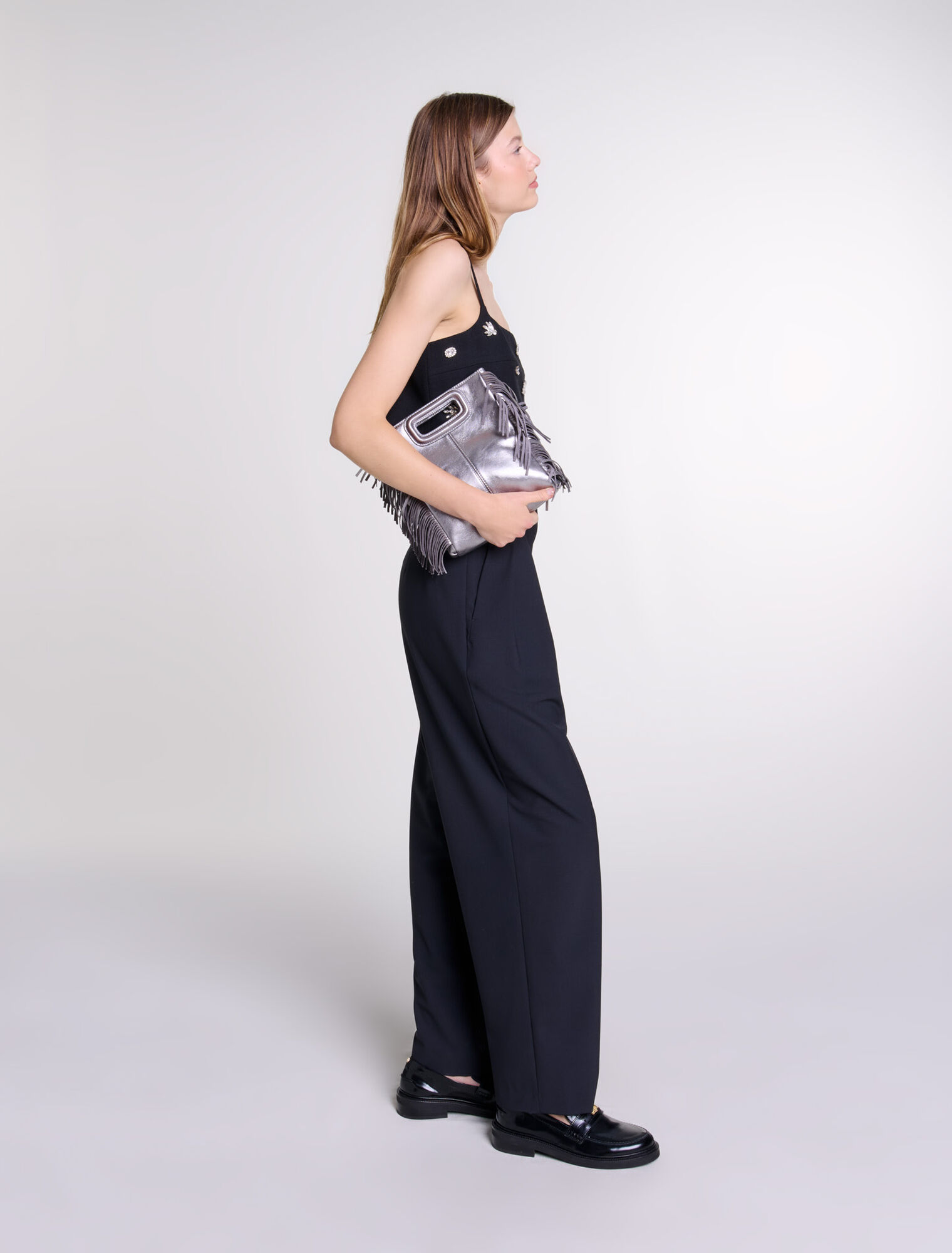 Pantalon large avec ceinture