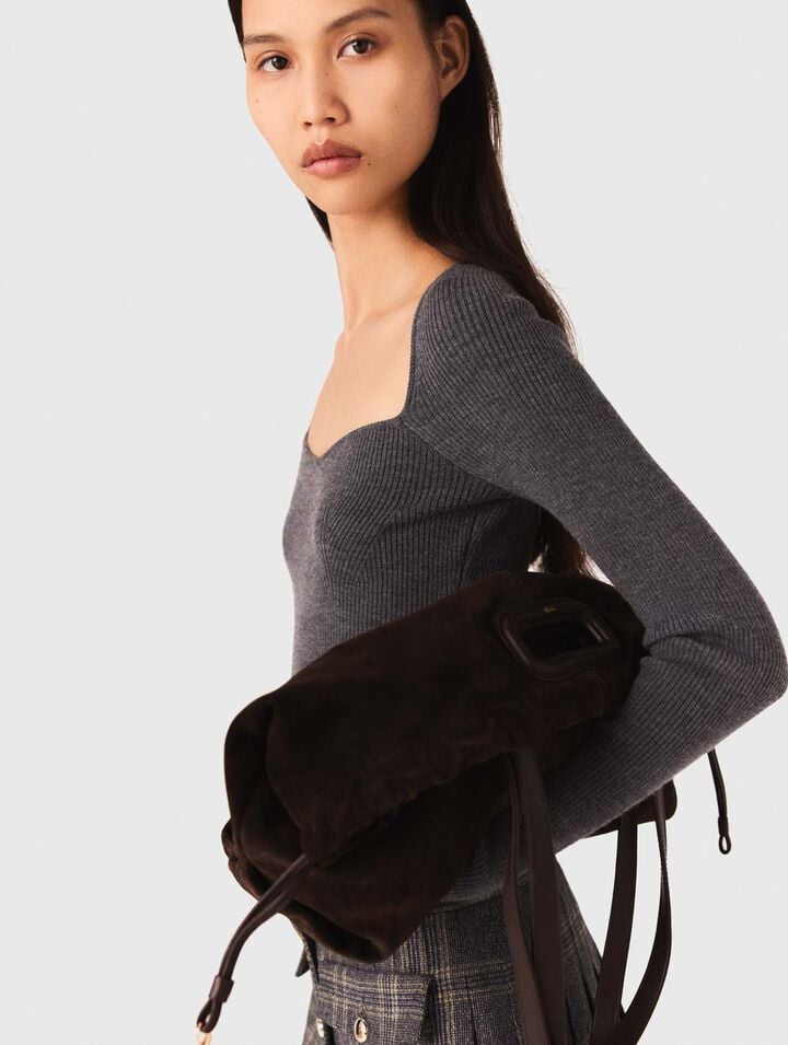 Rib knit jumper