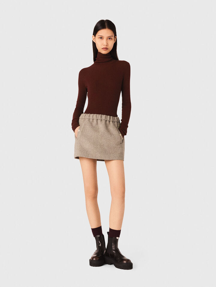 Cardigan à col polo ouvert