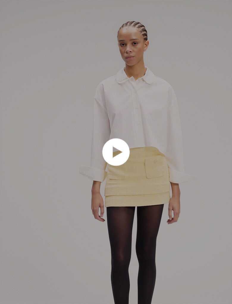 【mideal】tweed mini skirt SANDRO Sequin-embellished metallic tweed mini skirt | THE OUTNET
