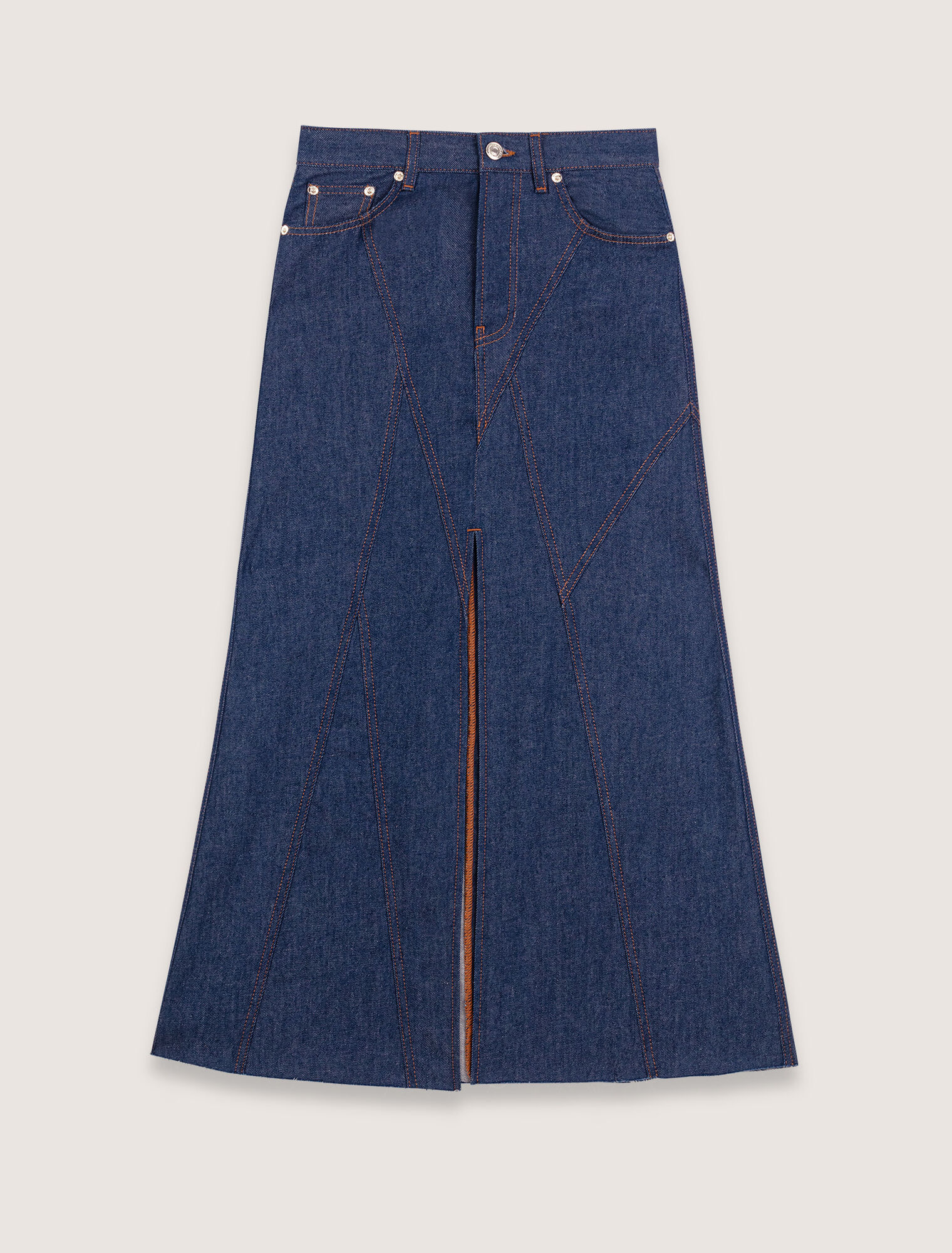 Jupe longue en denim