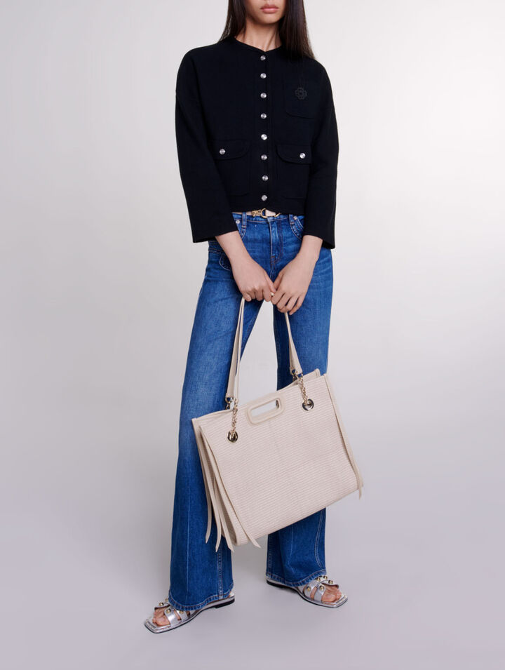 Cardigan court en maille