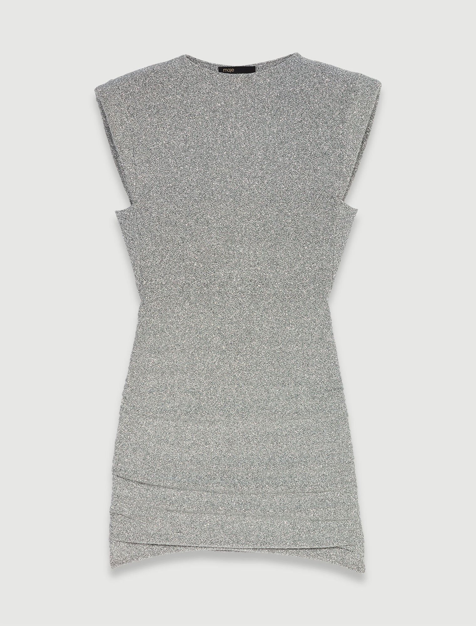 Robe courte en maille brillante