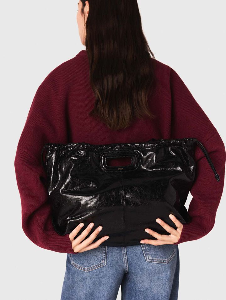 Sac M Tote en cuir craquel&eacute;