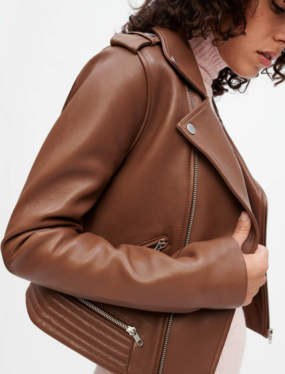 Maje veste en cuir on sale