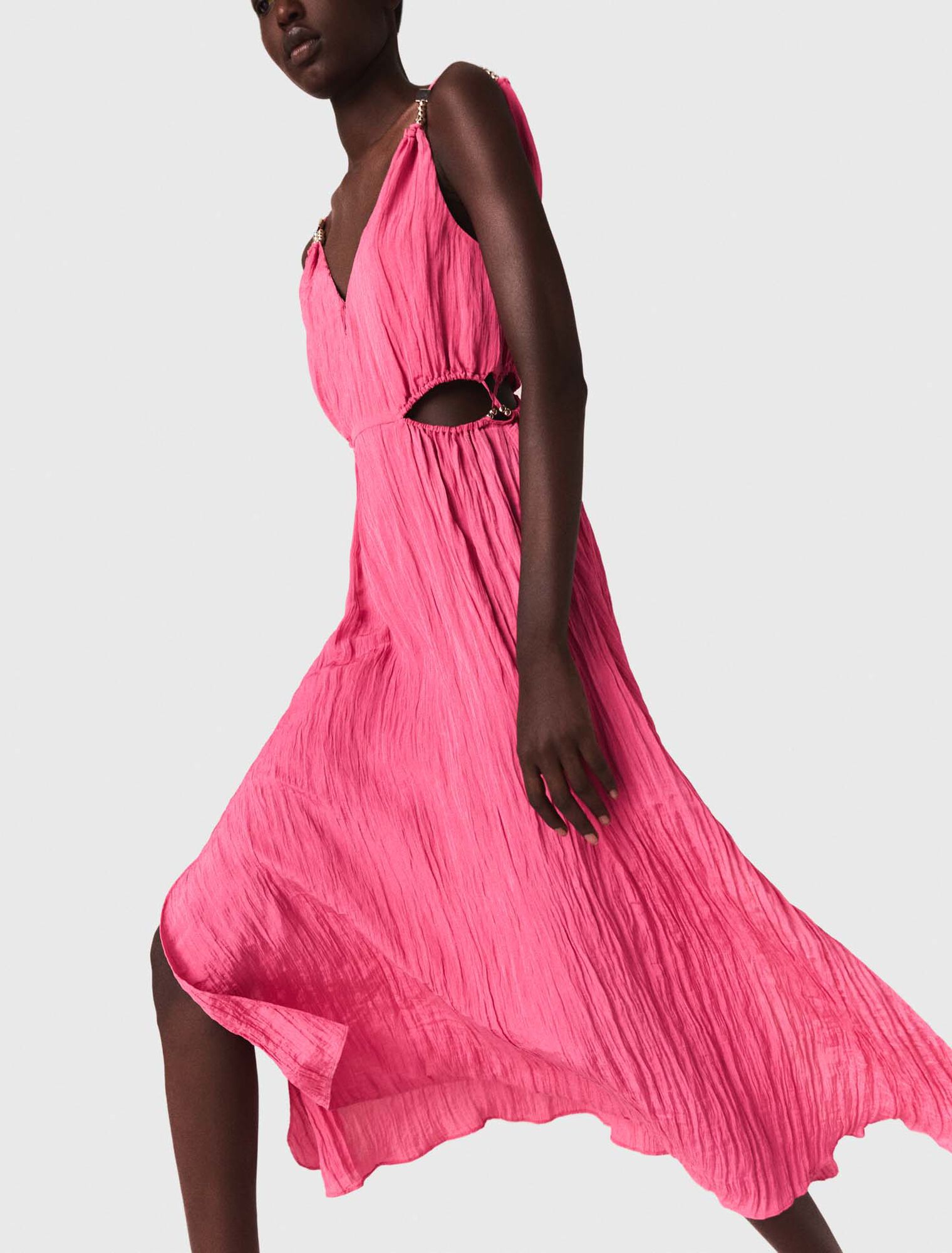 Openwork midi dress