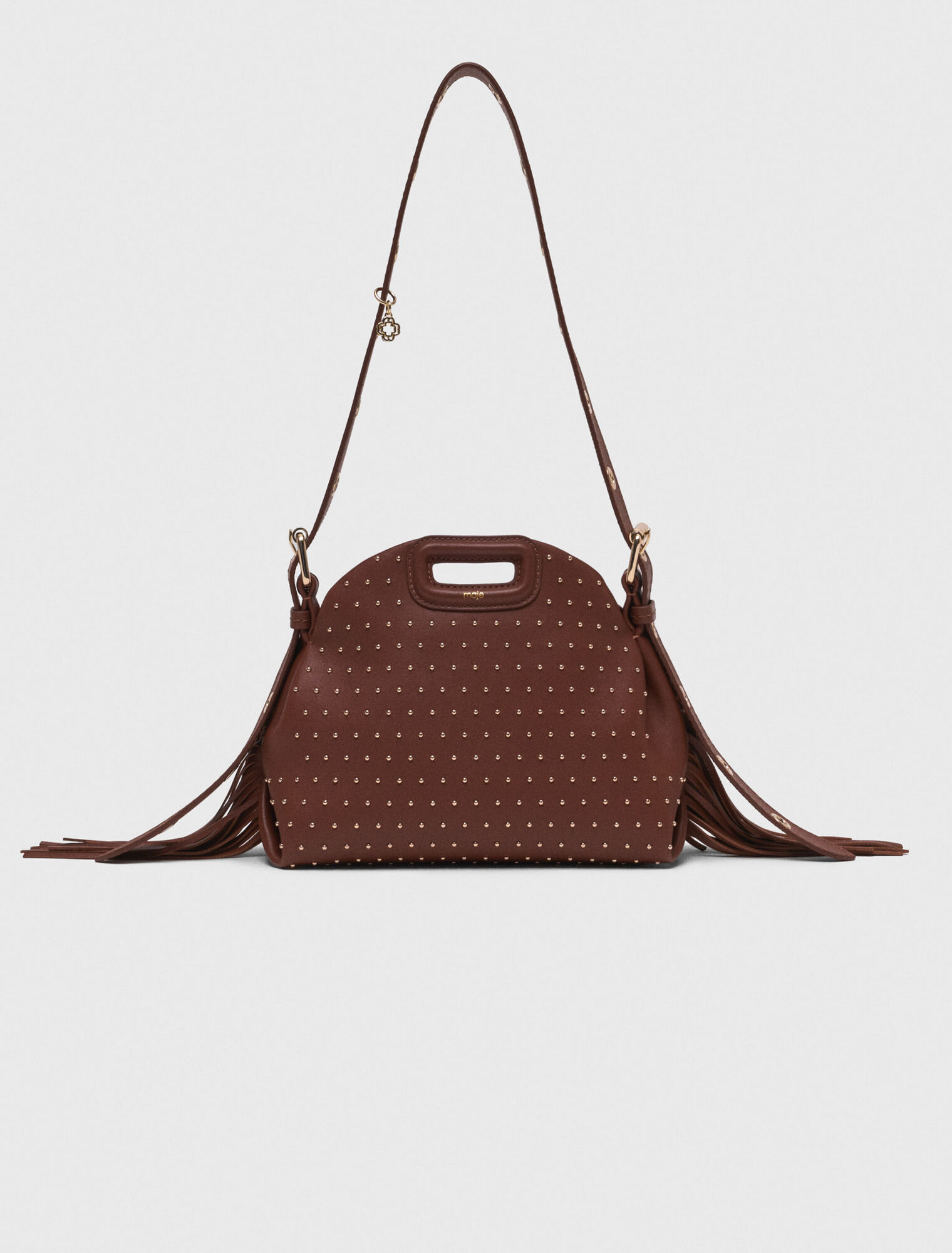 Sac Miss M mini en cuir et studs