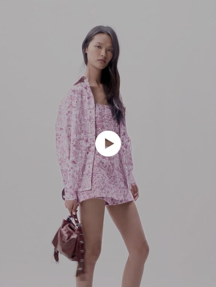 Chemise oversize imprimée