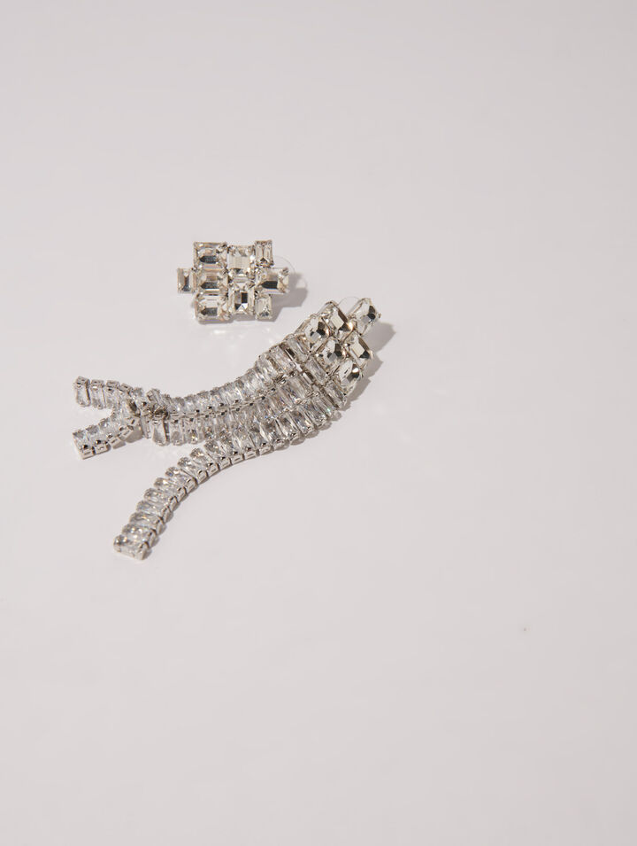 Boucles d'oreilles strass cascade