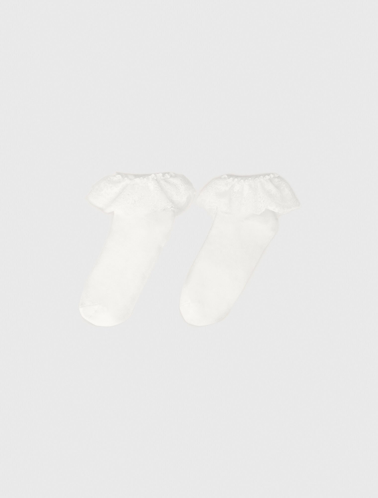 Chaussettes à volants dentelle