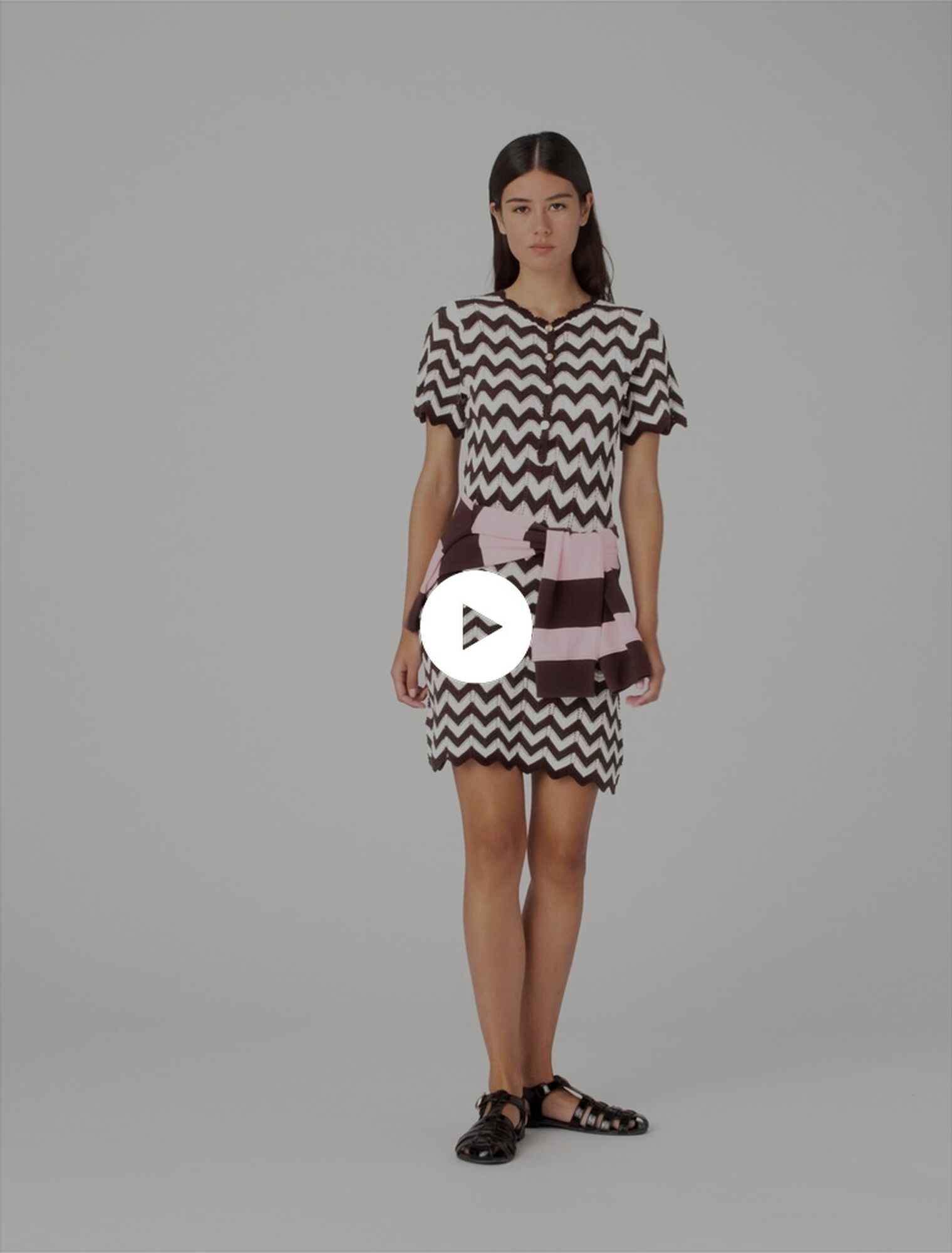 Zigzag crochet dress