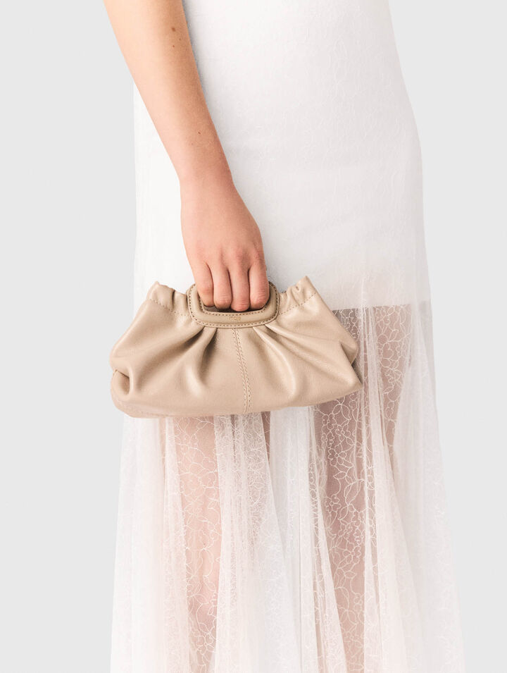 Mini clutch en cuir naplak