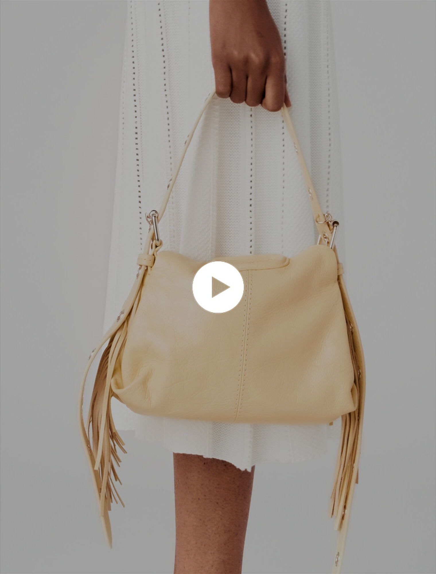 Sac Miss M mini cuir craquel&eacute; mat