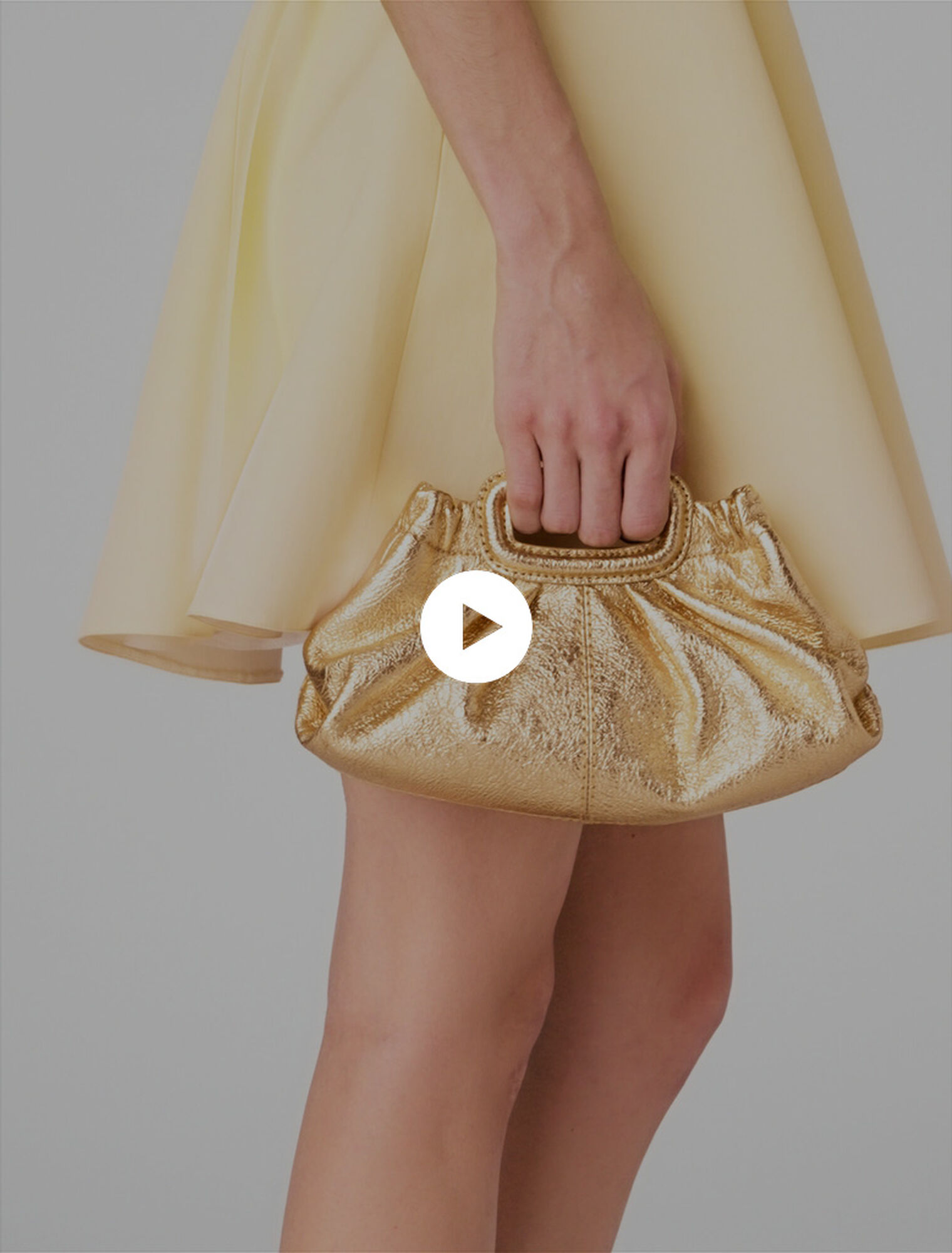 Milpli mini Clutch en cuir m&eacute;talis&eacute;