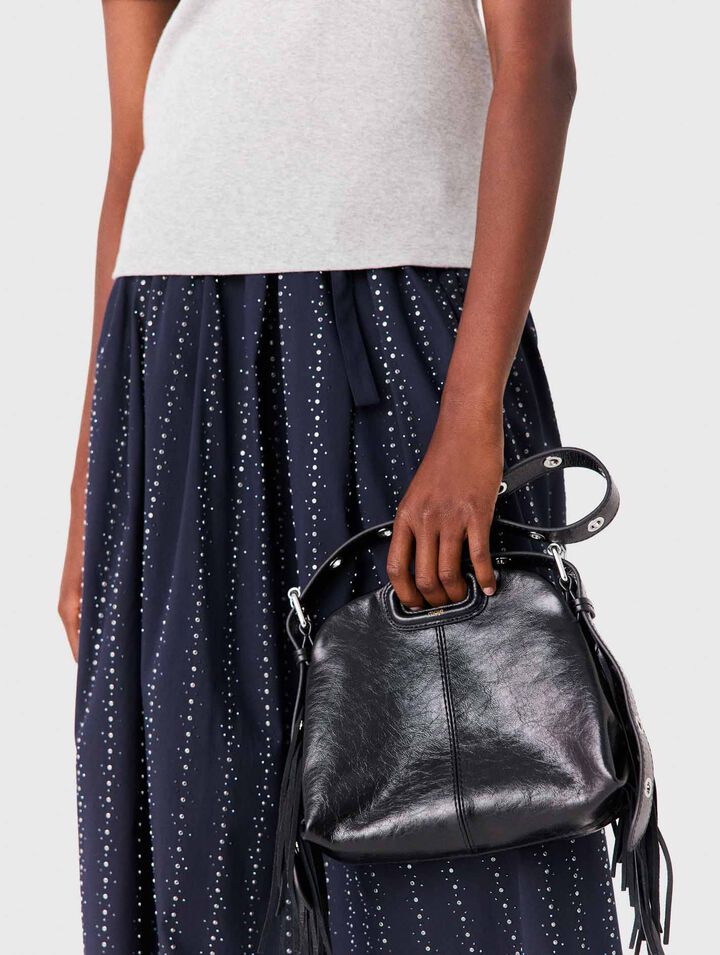 Sac Miss M mini en cuir craquel&eacute;