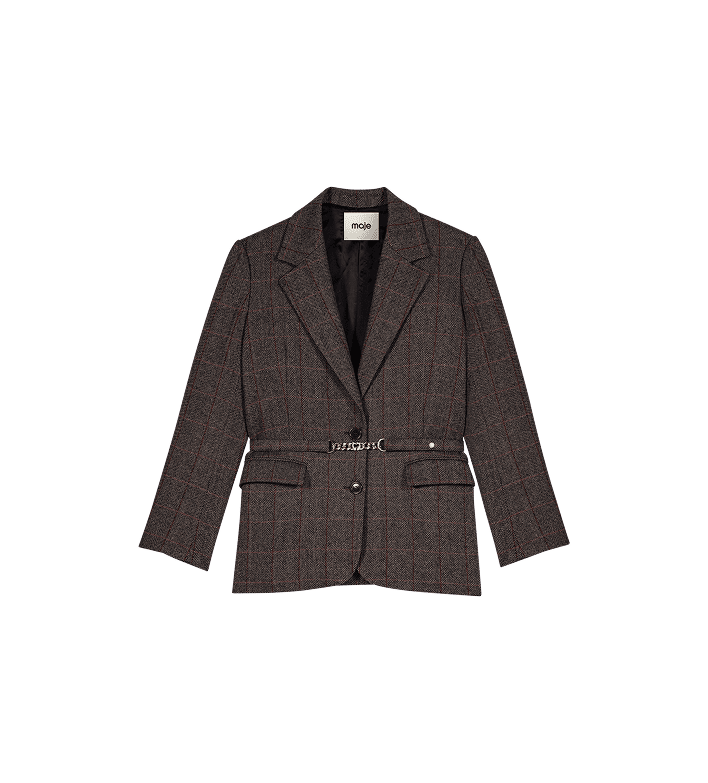 Veste de tailleur avec ceinture