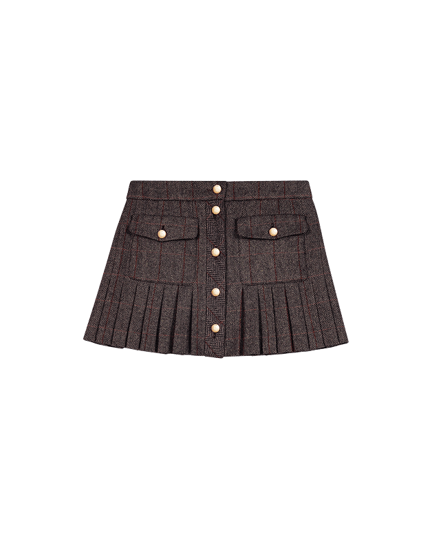 Jupe courte à carreaux
