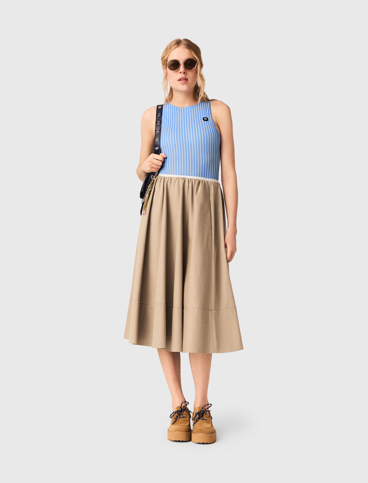 Maje Mid-length cotton skirt